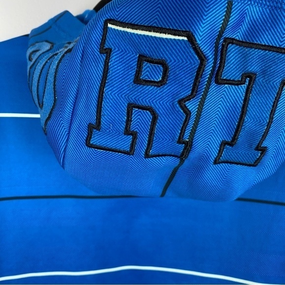 Burton Mens Snowboard Dryride Hoodie Sweater Small Blue Striped - Picture 7 of 15